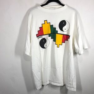 All Sport Proweight Vintage Made in USA white Jamaica tee size xl